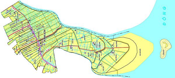 Bản đồ hình chính huyện Kim Sơn