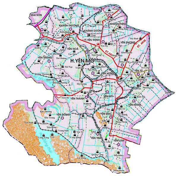Bản đồ cung cấp dịch vụ hút bể phốt tại huyện Yên Mô